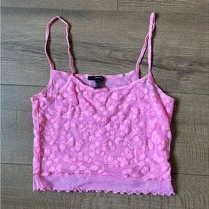 Forever 21 Pink Cropped Camisole Top